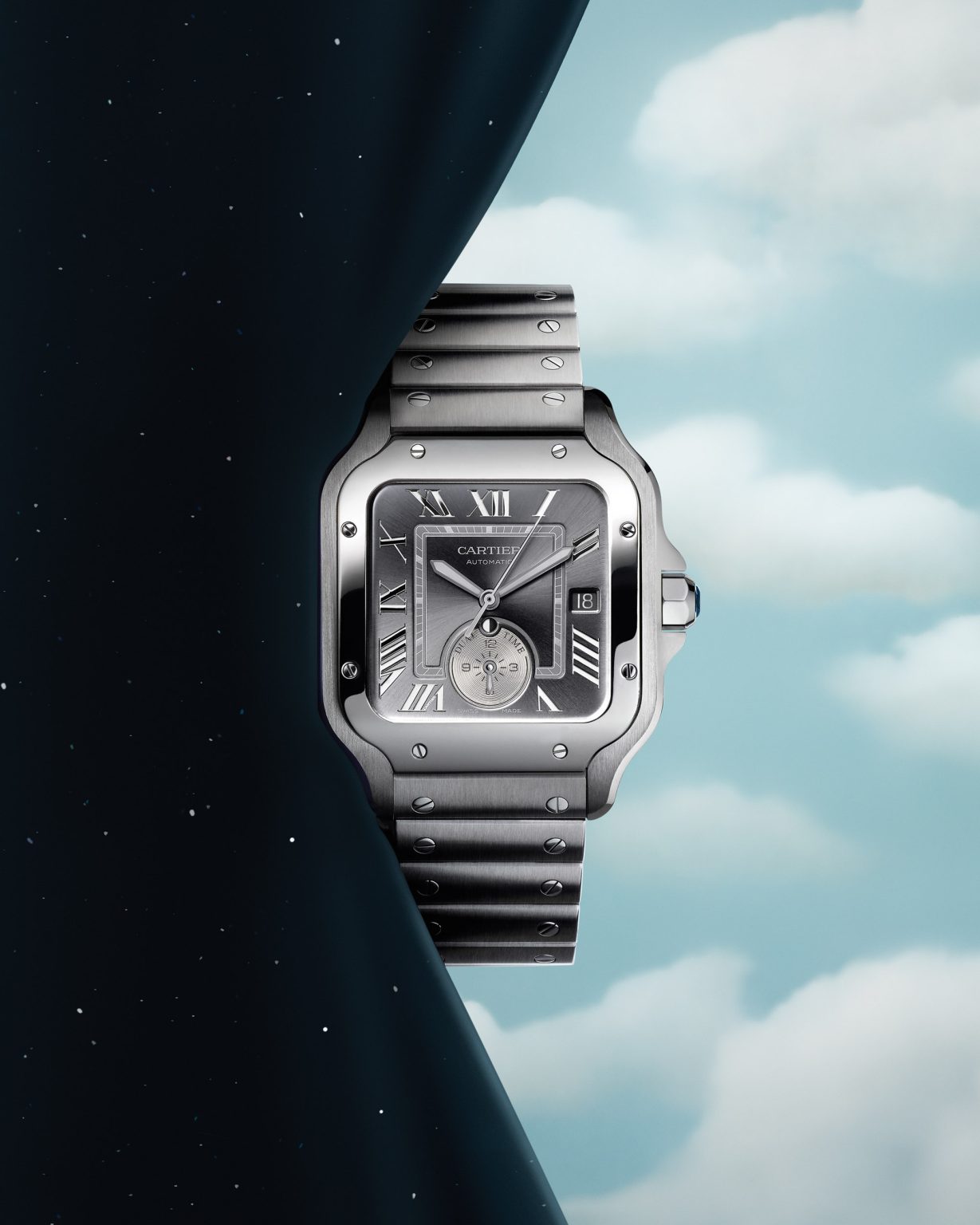 New Release: Cartier Santos de Cartier Dual Time | Buy AAA Cartier ...